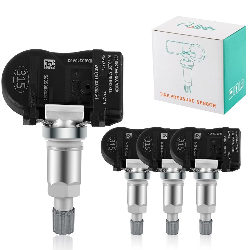 AULINK 56053030AC 56029465AB Tire Pressure TPMS Sensors For Jeep Compass Grand Cherokee Liberty PatriotDodge Magnum Grand Caravan Charger Caliber Chrysler 200 300 Pacifica PT Cruiser Sebring