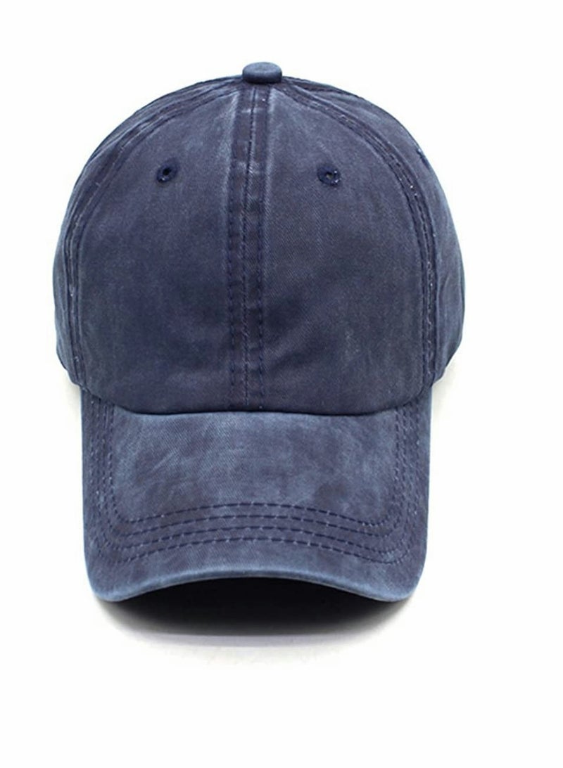 Retro Washed Adjustable Baseball Caps for Men & Women - 3 Pack Solid Color Dad Hats, Perfect for Casual Style - Image 4