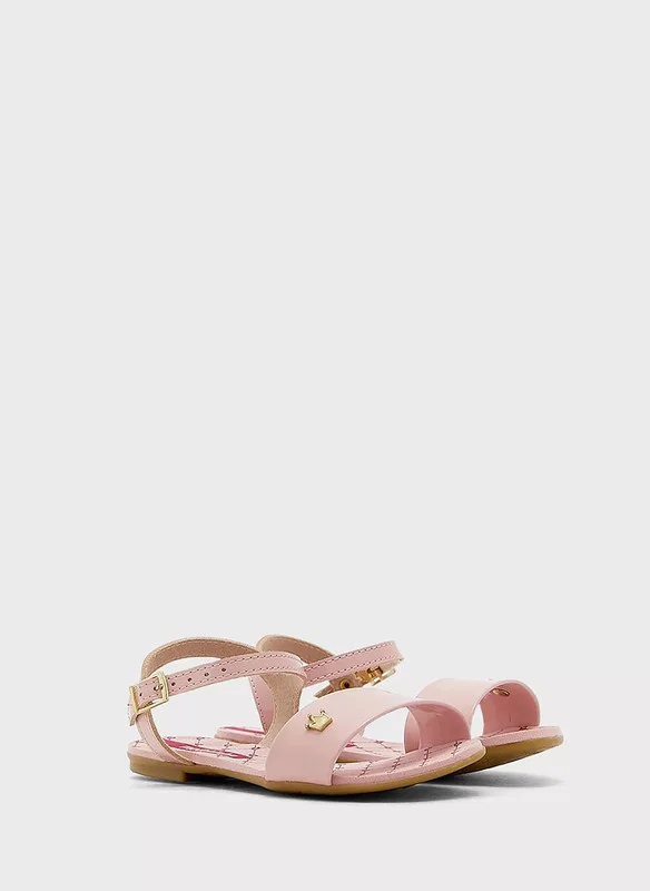 MOLEKINHA MOLEKINHA Sandals with Back strap For Junior Girls, Pink