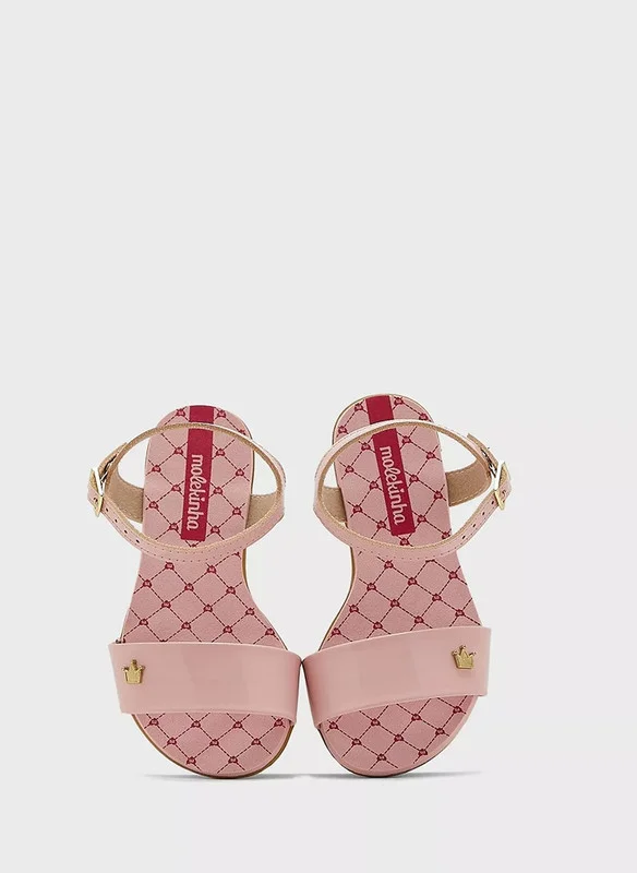 MOLEKINHA MOLEKINHA Sandals with Back strap For Junior Girls, Pink
