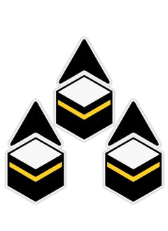Rubik Qibla Direction Sign for Praying, 3pcs Self Adhesive Vinyl Decal Sticker for Muslim Kaaba (Size, 20x11.5cm)  - Image 1