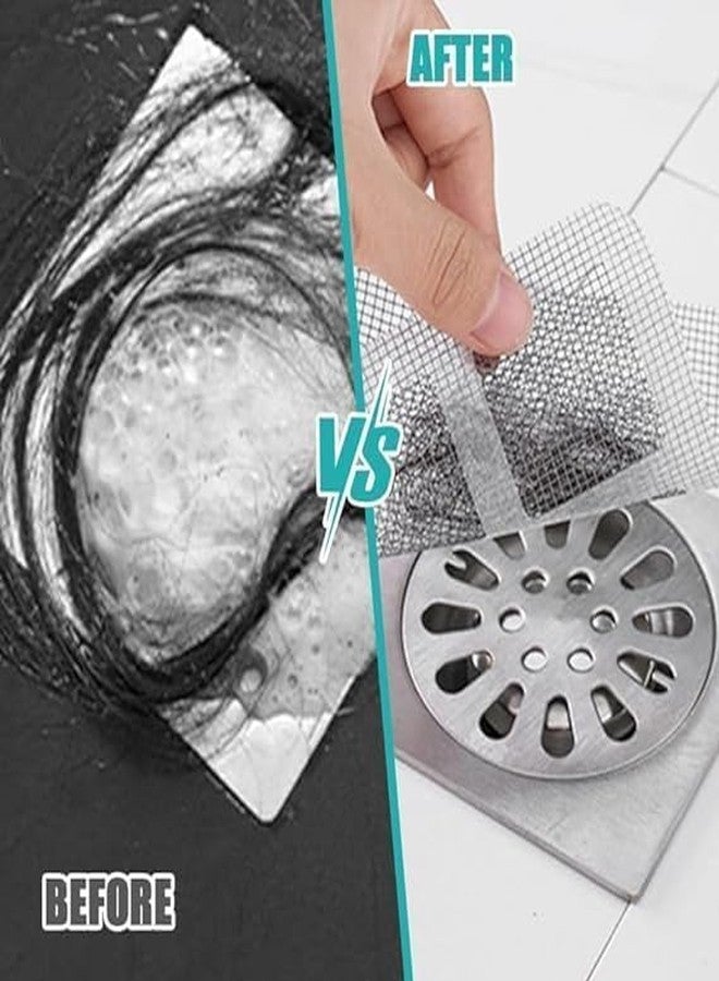 Aimko Disposable Shower Drain Hair Catcher (10 Pcs) | Waterproof Mesh Stickers for Bathroom, Kitchen, Sink & Bathtub | No-Clog Filter & Hygiene Protection for Home & Apartments - Image 3