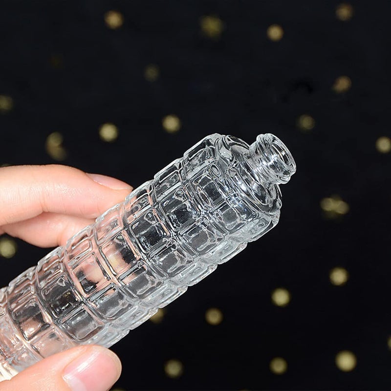 Enslz Glass Empty Bottle Refillable Perfume Atomizer Spray Bottle 1 Ounce, Travel Cologne Bottle Portable (Gold) - Image 5