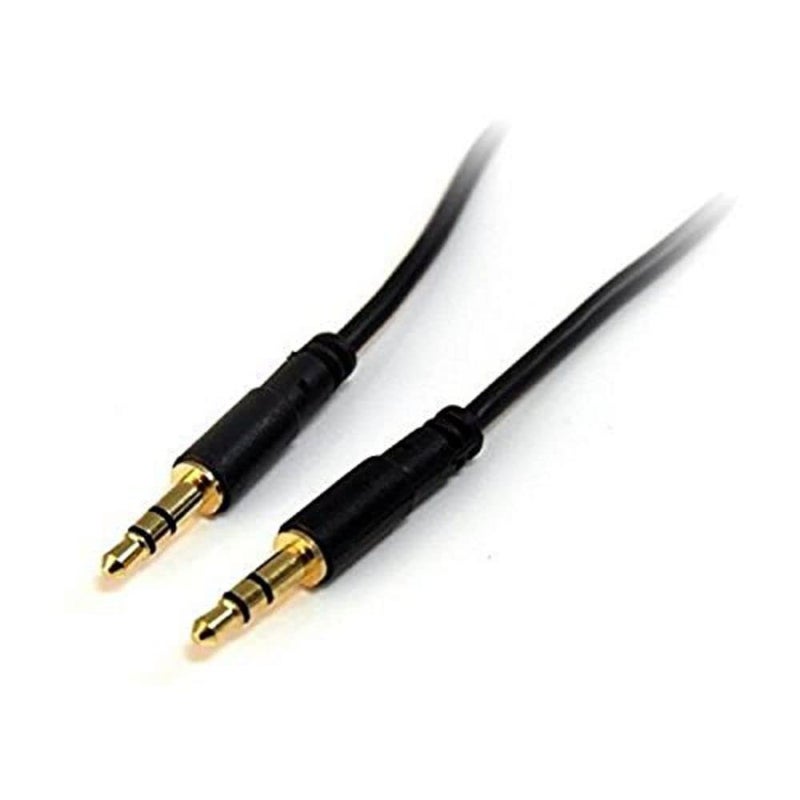 StarTech.com 6 ft Slim 3.5mm Stereo Audio Cable - M/M - 3.5mm Male to Male Audio Cable for Your Smartphone, Tablet or MP3 Player (MU6MMS) Black - Image 5