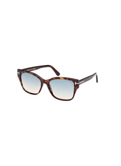 TOM FORD Women's Butterfly Shape Acetate Sunglasses FT110852P55 Lens Size: 55 Millimeter - Dark Havana  - Image 1