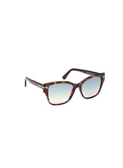 TOM FORD Women's Butterfly Shape Acetate Sunglasses FT110852P55 Lens Size: 55 Millimeter - Dark Havana  - Image 3