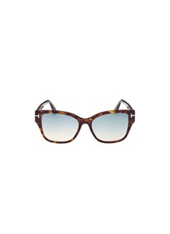 TOM FORD Women's Butterfly Shape Acetate Sunglasses FT110852P55 Lens Size: 55 Millimeter - Dark Havana  - Image 2
