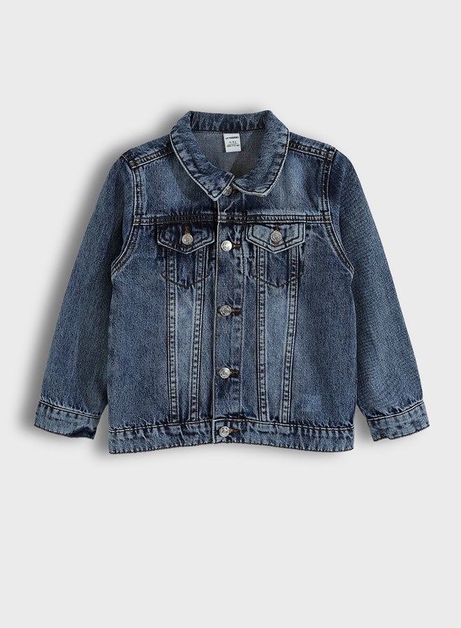 LC WAIKIKI Long Sleeve Basic Boys' Denim Jacket - Image 1