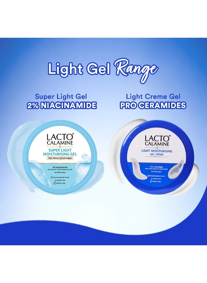Lacto Calamine Light Moisturising Gel Crème| Pro Ceramides, Niacinamide & Triple Vitamins| Moisturizer Suitable for oily skin|150G| - Image 5