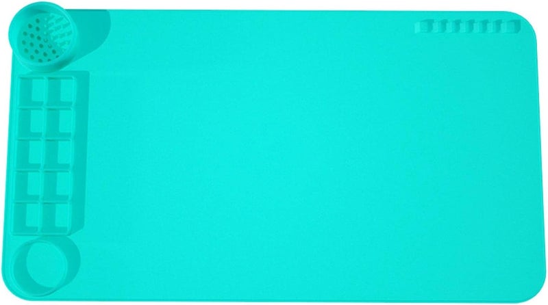 windforgecraft Silicone Painting Mat | Silicone Mats for Crafts - Painting Mat for Craft, Nonstick Silicone Sheet with Cleaning Tank & Brush Holder for Paint Art Creations and - Image 5