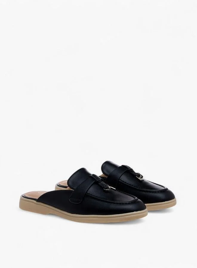 Charm Accent Slip-On Mules