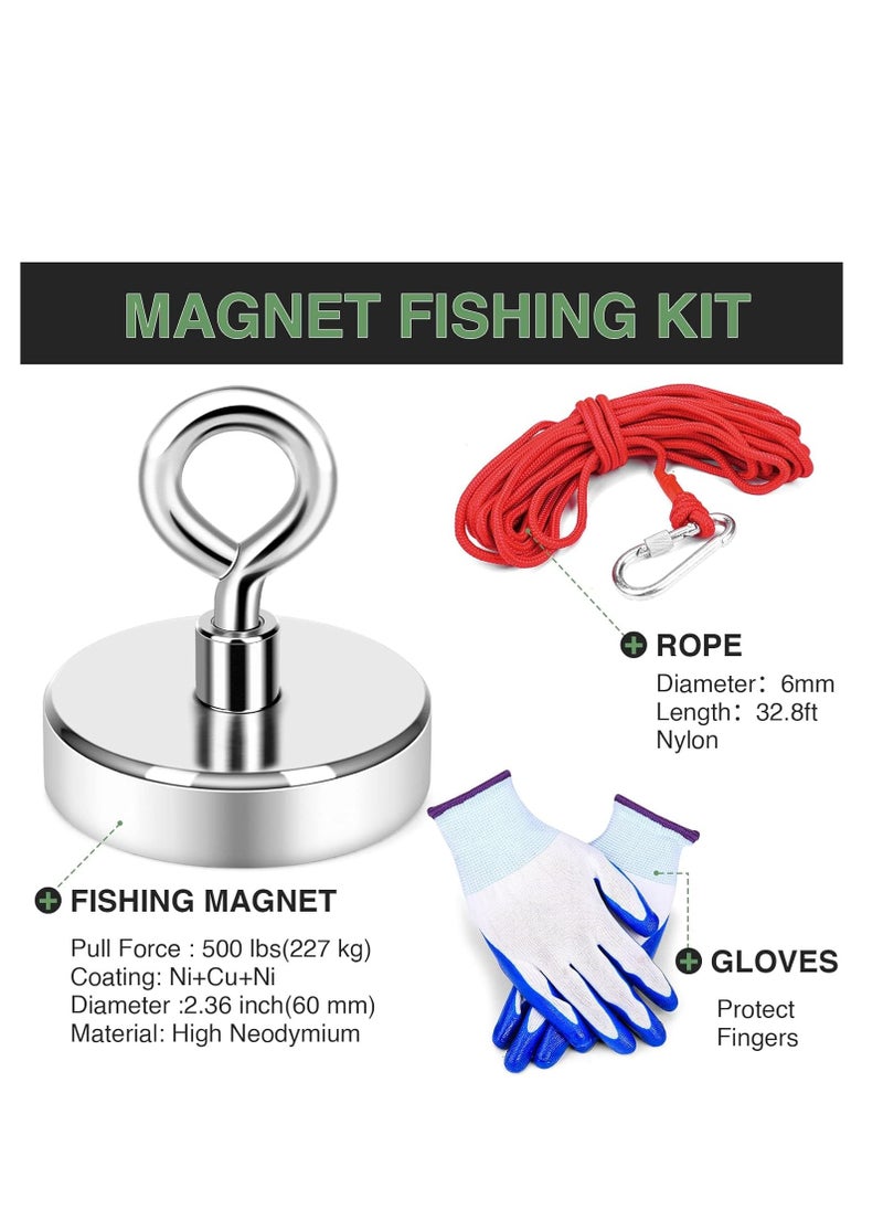 Fishing Magnet Kit Heavy Duty, Rare Earth Magnet with Countersunk Hole Eyebolt, Large Magnet Fishing Kit with 308Lbs(140KG) Pulling Force Neodymium Fishing Magnets for Fishing and Lifting - pzsku/ZB89598AE7B8FB25FB453Z/45/_/1717057120/7a75ccb3-6dcc-49d5-b808-717767039629