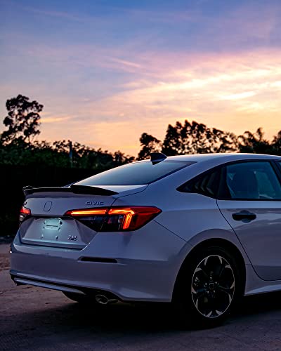 CKE for 11th Gen Civic Sedan Compatible with Honda Civic 2026 2025 2024 2023 2022 Accessories Car Exterior Rear Side Window Louvers Air Vent Scoop Shades Cover Blinds -Carbon Fiber Style - Image 5