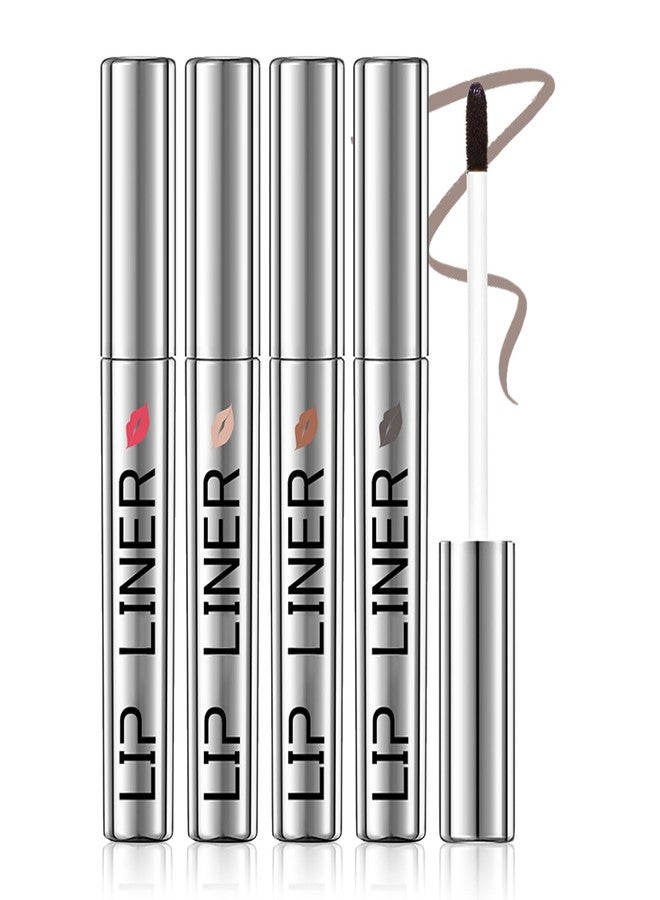 DAGEDA Lip Stain Peel Off Set, Lip Stain Long Lasting Waterproof, 4 Colors Lip Liner Stain, Lip Tint for Women - Image 1