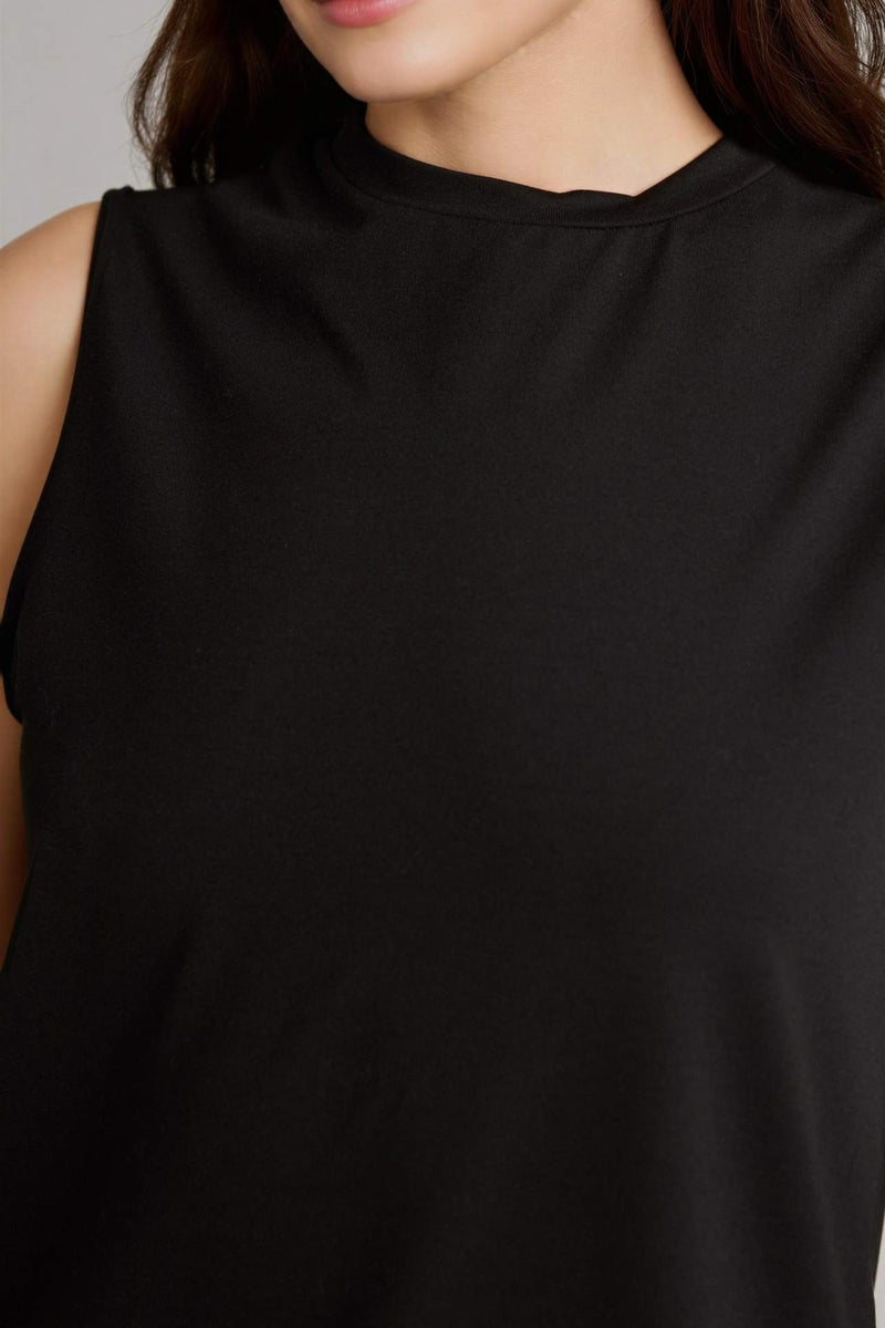 DeFacto Regular Fit Crew Neck Short Sleeve Tunic - Image 4