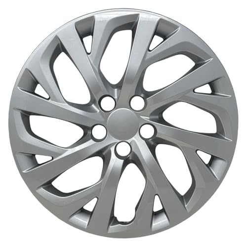 HubStar Hubcap Replacement for Toyota Corolla 2017-2019, Premium Replica 16-in Wheel Cover, Silver (1-Piece) - Image 1