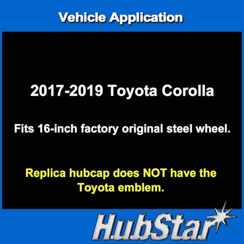 HubStar Hubcap Replacement for Toyota Corolla 2017-2019, Premium Replica 16-in Wheel Cover, Silver (1-Piece) - Image 5