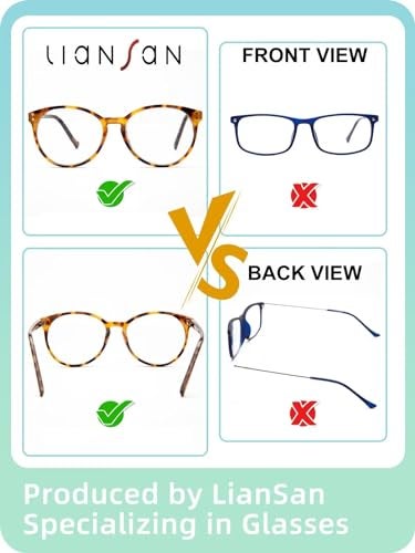 LianSan Sturdy Photochromic Distance Glasses for Women - with Spring Hinge(Leopard，-1.5x) - Image 3