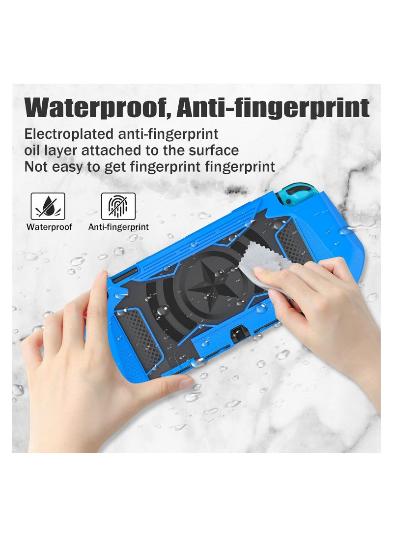 SYOSI Dockable Case Compatible for Nintendo Switch OLED 2021 TPU Grip Protective Cover Case Ultralight Shockproof Protective Cover Ergonomic Grip Case for Switch Console - Image 4