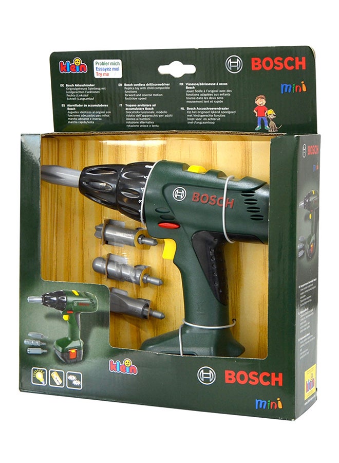 كلاين تويز Bosch Cordless Screwdriver I Battery-Powered Drill/Screwdriver With Rotating And Interchangeable Bits I Light And Sound I Dimensions: 20 Cm X 6.5 Cm X 19 Cm Multi - Colored - Image 5
