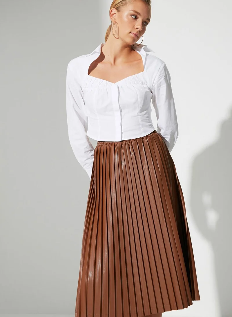 trendyol Knitted Midi Skirt