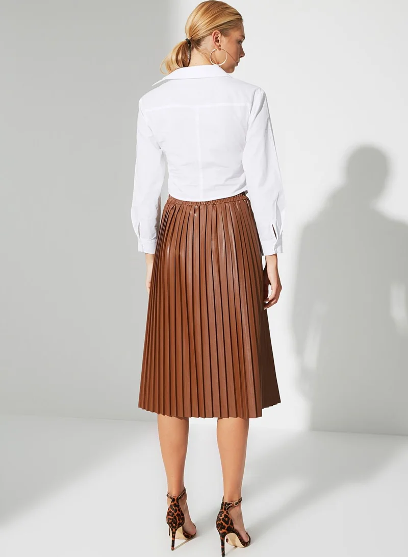 trendyol Knitted Midi Skirt