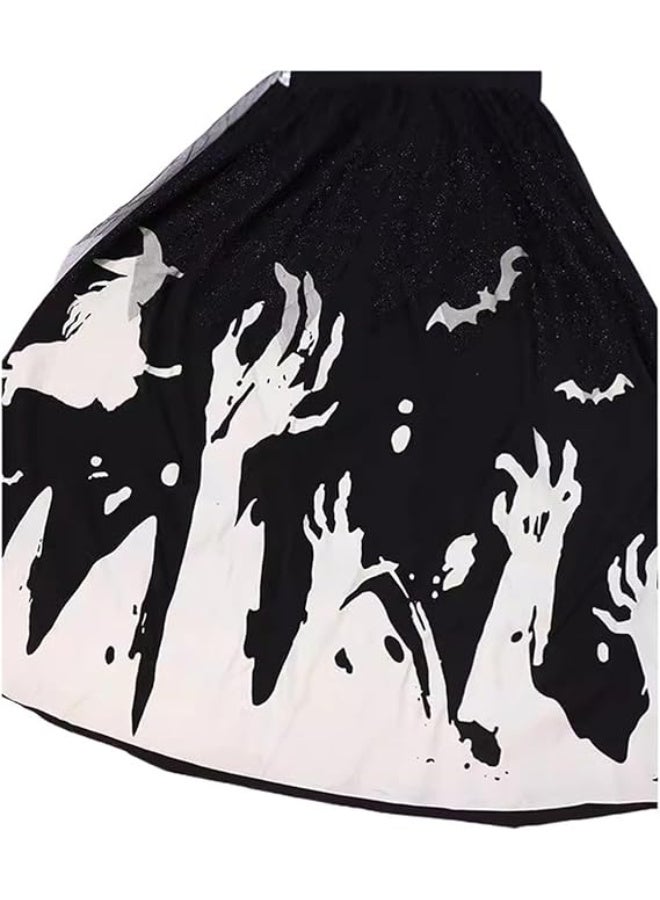 HI-FINE Luminous Halloween Female Skull Skeleton Clothes Girl Halloween Party Cos Dress Up - Image 4