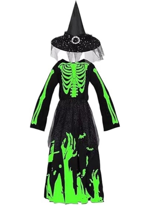 HI-FINE Luminous Halloween Female Skull Skeleton Clothes Girl Halloween  Party Cos Dress Up | Best Price Bahrain | Manama, Riffa