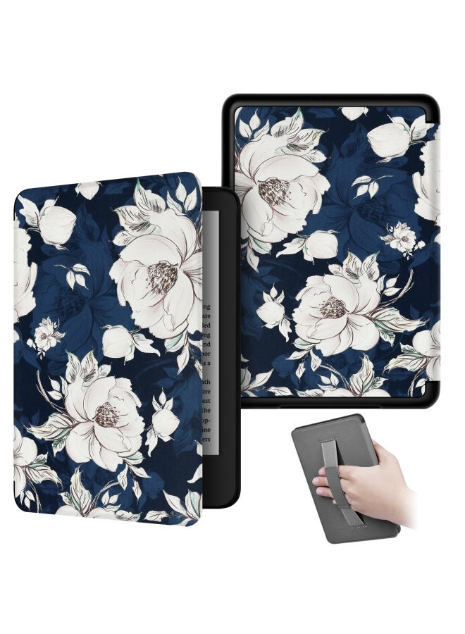 جراب حماية محمول لجهاز Kindle Paperwhite 4 موديل 2018، جراب جلدي مطبوع ملون KPW4 محمول باليد، متوفر في المخزون