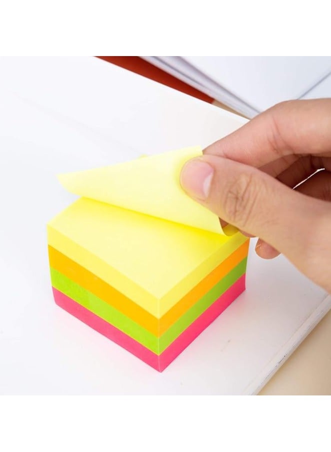 ديلي ملاحظات لاصقة من Deli مقاس 51 × 51 مم 2 بوصة × 2 بوصة 100 × 4 أوراق - Image 2