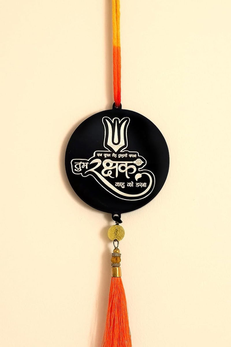 F STUDIO Lord Acrylic Car Hanging Ornament | Double Sided Religious Dashboard Decor | Laser Engraved Showpiece for Car, Home, Office – 7.5 x 7.5 cm (Hanuman ji) - Image 5