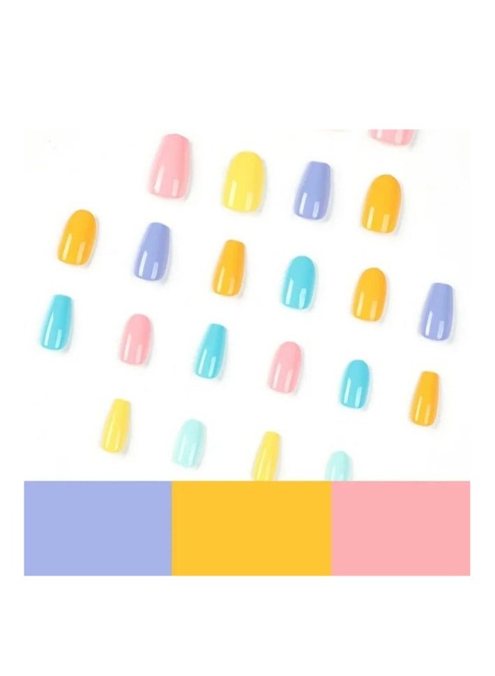 Salon Acrylic Reusable False Nails Set Double Tape and Glue Included - Image 4