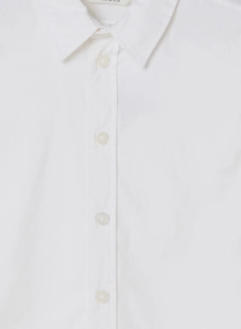 اتش اند ام Short-Sleeved Cotton Shirt