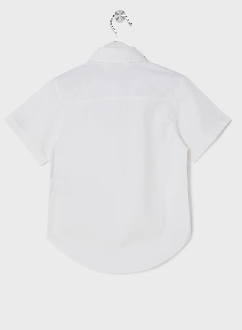 اتش اند ام Short-Sleeved Cotton Shirt