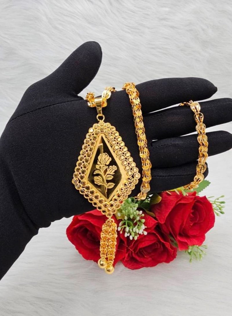 غولدماكس سلسال نسائي طويل شبيه بالذهب مطلي عيار 24 مقاس 75 سم - Image 3