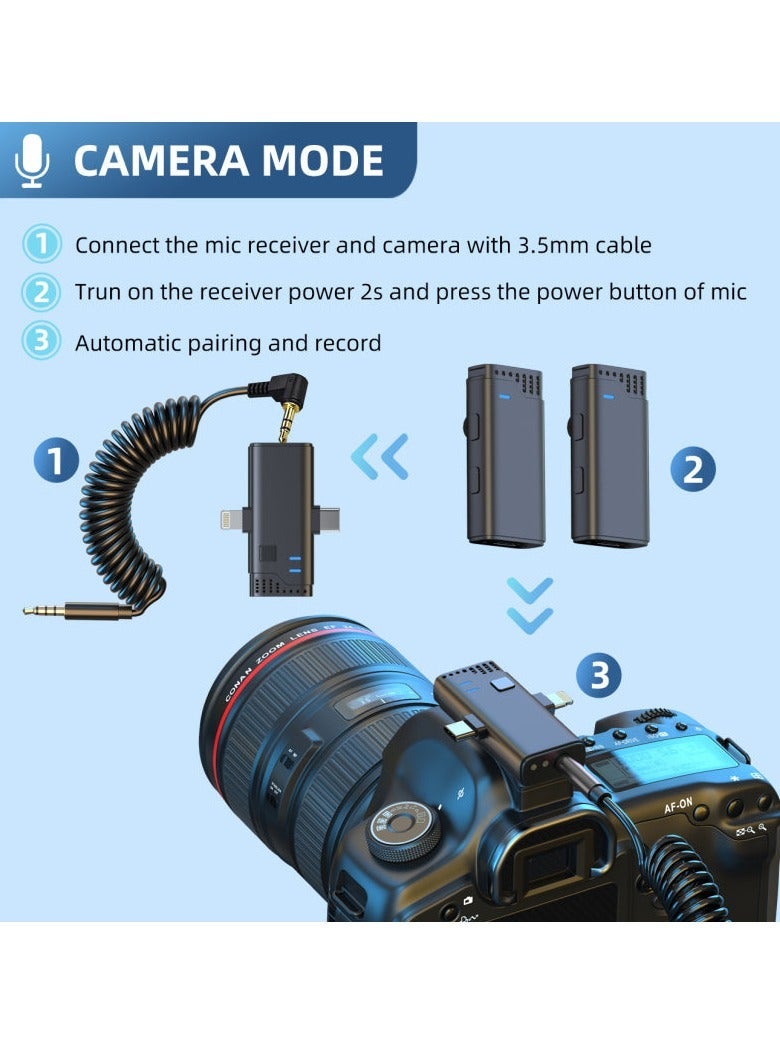 Jmary MW-16 2.4G Wireless Microphone for Mobile & Camera – Portable Lapel Lavalier Mic with Receiver for Clear Audio - Image 3