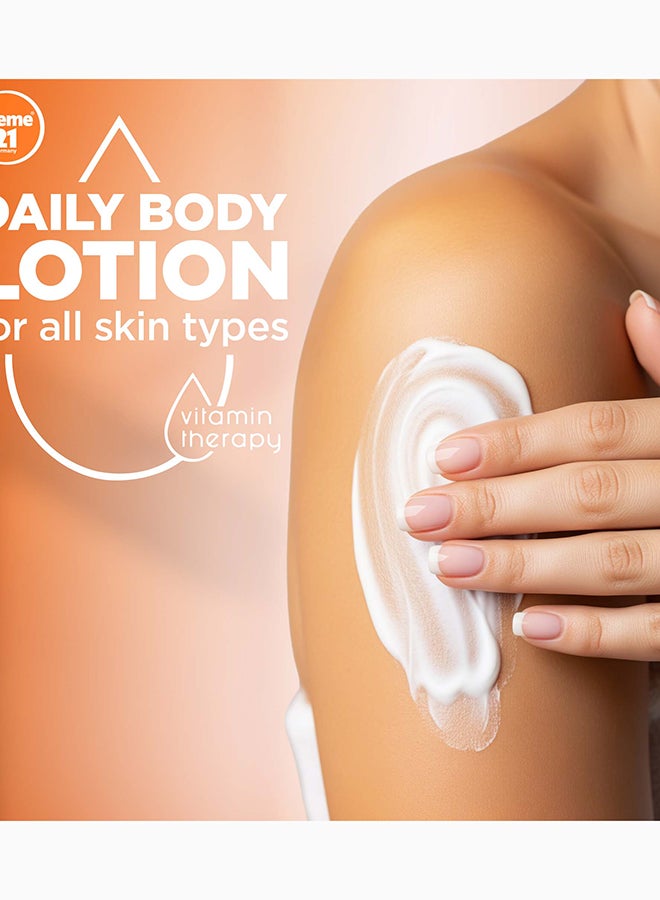 Creme 21 Daily Brightening Body Lotion | Deep Moisturisation with Vitamin E & B3 | Brightening Body Moisturiser for Radiant, Glowing, Even-Toned Skin | Lighweight & Non Sticky |Born in Germany - Image 4
