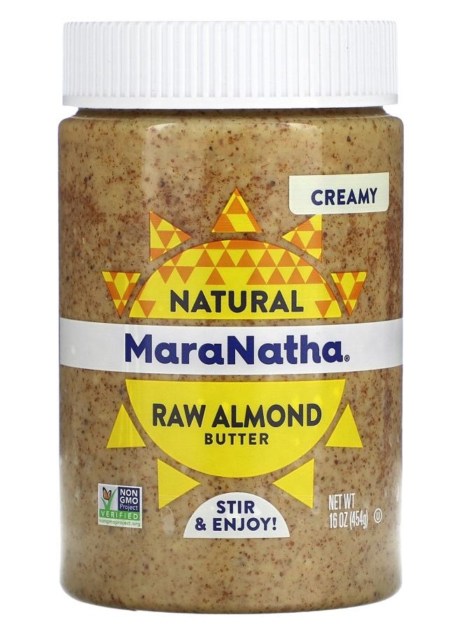 MaraNatha Natural Raw Almond Butter Creamy 16 oz (454 g) 