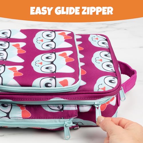Bentology Insulated Lunch Box w Snack Pocket & Water Bottle Holder- Water-Resistant Lunchbox for Kids- Easy Clean Tote Mini Cooler Bag- Reusable Thermal Lunch Bag for Work School Picnic-Back to School - Image 5