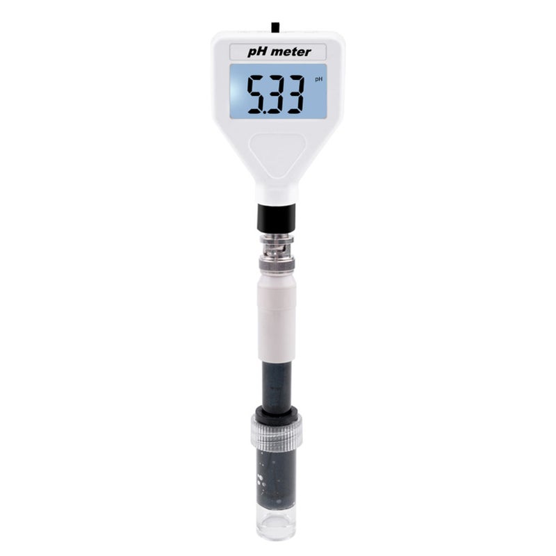 PH-98218 Skin PH Meter Acidimeter Tester Replaceable Probe LCD Display Digital Acidity Meter Portable Multipurpose Meter Soil/Food/Skin Waterproof Multifunction Acidity Meter, Range 0.00~14.00PH - Image 1