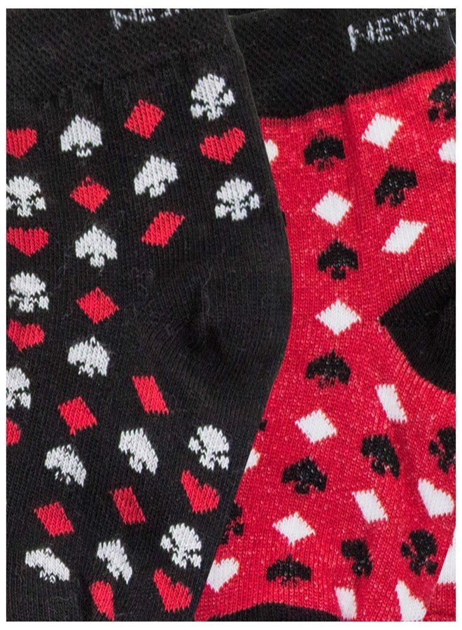 Neska Moda Baby Boys & Girls 3 Pair Cotton Ankle Socks For 6 To 7 Years (Red,Black,White) -SK813 - Image 2