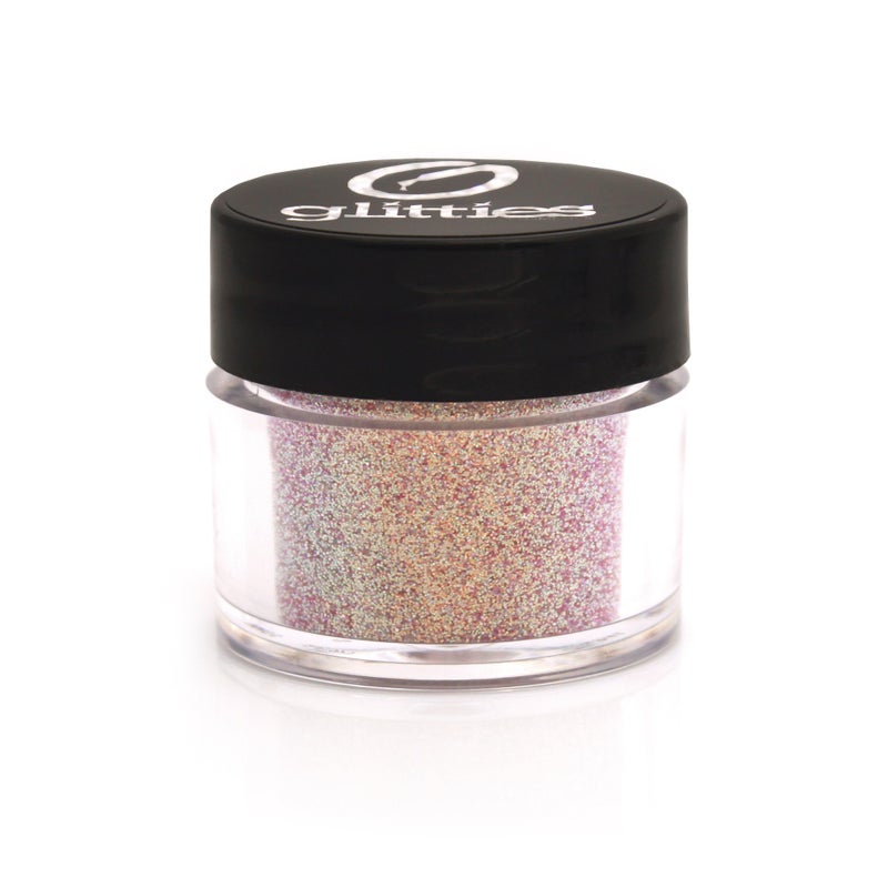 GLITTIES Pretty in Pink Cosmetic Extra Fine 006 Mixed Glitter Powder Make Up Body Face Hair Lips Nails 10 Gram Jar