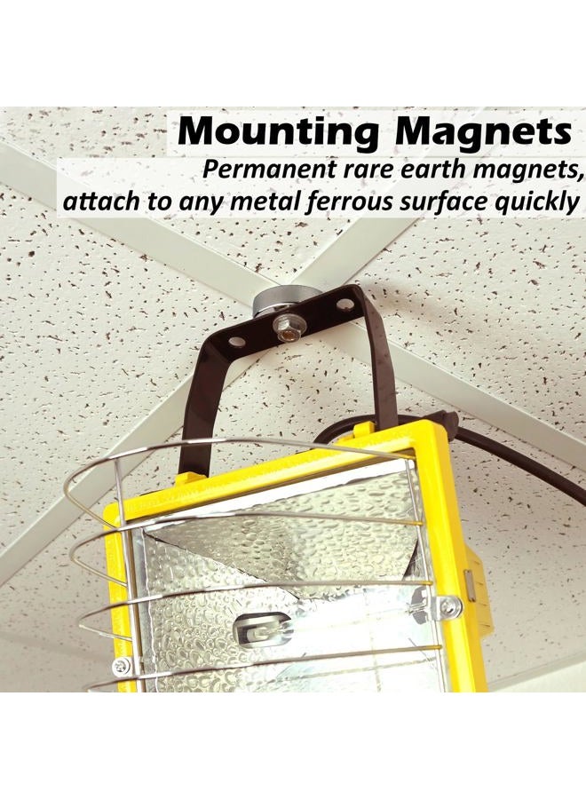 MUTUACTOR Magnetic Base Pot 88lb(40kg) with Male Thread Stud #M8 Neodymium Strong Magnets Fasteners Holder 2PACK Heavy Duty Powerful Cup Magnets Assembly for Industrial Rare Earth Magnet Disc Tool - Image 2