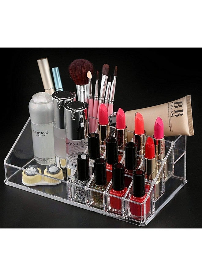 Nirvisha Multi Grid Makeup & Cosmetic Storage Organiser Acrylic Box - Image 1