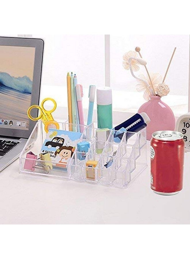 Nirvisha Multi Grid Makeup & Cosmetic Storage Organiser Acrylic Box - Image 5