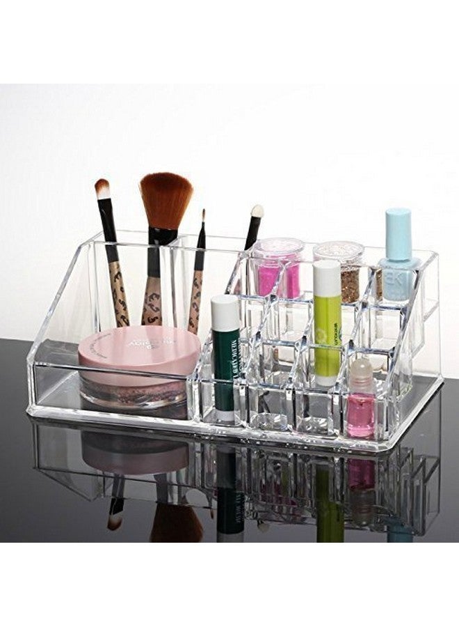 Nirvisha Multi Grid Makeup & Cosmetic Storage Organiser Acrylic Box - Image 3