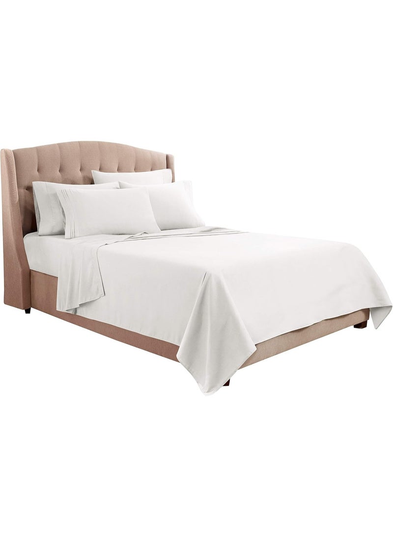 كلارا كلارك طقم شرشف بتصميم سادة ومقاس كينج مكون من 6 قطع - Image 5