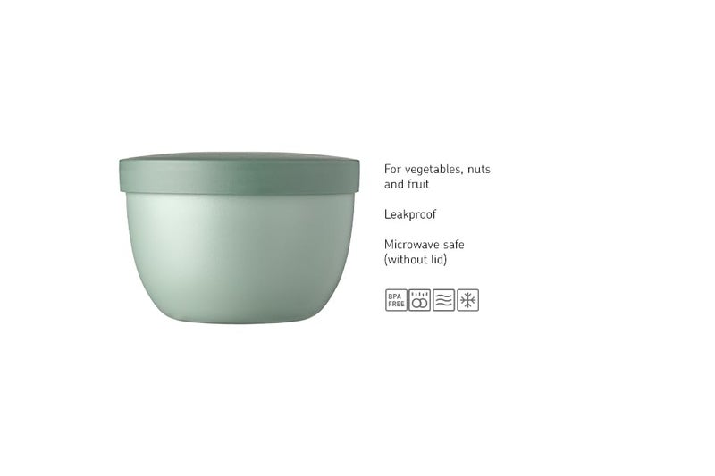 Mepal - Snackpot Ellipse - Practical container for storing and transporting food - Freezer safe - Dishwasher safe - 350 ml - Nordic Denim - Image 3