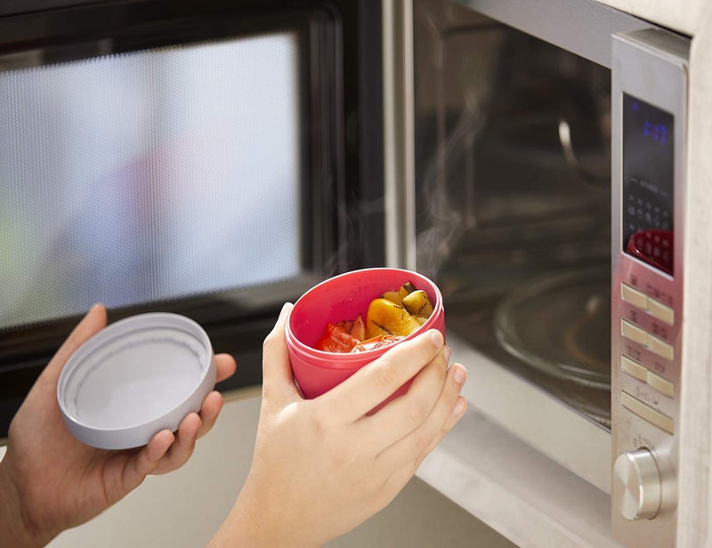 Mepal - Snackpot Ellipse - Practical container for storing and transporting food - Freezer safe - Dishwasher safe - 350 ml - Nordic Denim - Image 4