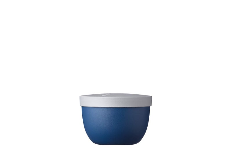 Mepal - Snackpot Ellipse - Practical container for storing and transporting food - Freezer safe - Dishwasher safe - 350 ml - Nordic Denim - Image 1